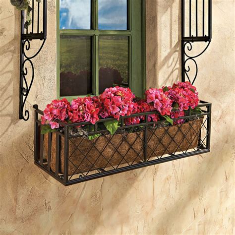 72 inch metal window boxes|black metal planter boxes.